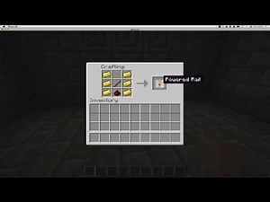 How to Make a Powered Rail in Minecraft : Minecraft Tutorials