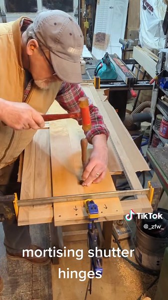 Mortising Shutter Hinges: A Woodworking Journey