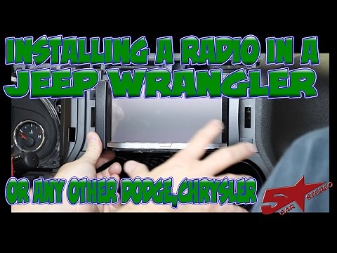 The basic steps to install a radio in a Jeep Wrangler or any other Chrysler