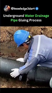Underground Water Drainage Pipe Gluing Process