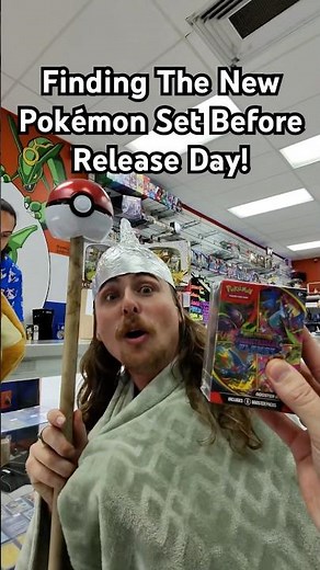 Finding the new Pokémon set before release day! #pokemon #pokemoncards #pokemontcg #troll #shorts
