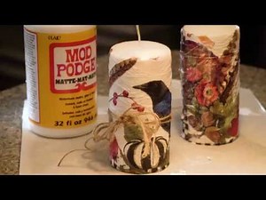DIY Mod Podge Candle