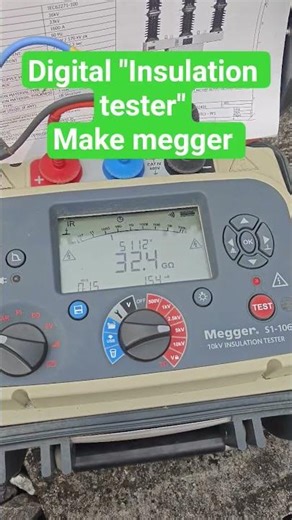 ⚡ Digital Insulation Tester | Make: Megger | Explained in 1 Minute! #shorts #short #viral