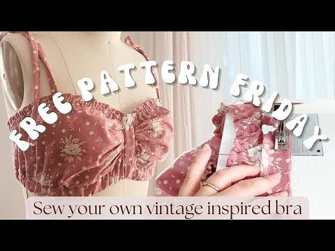 Free Pattern! How to Sew your own vintage inspired bra top
