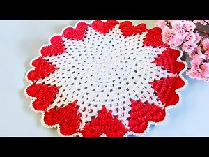 Crochet Round Table placemat Tutorial Step by Step