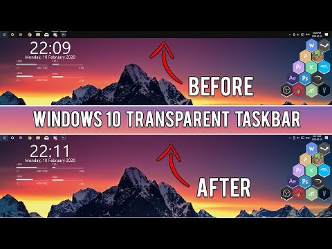 How To Make Taskbar Transparent In Windows 10 / 11
