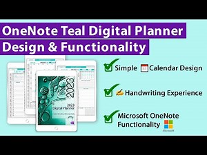 OneNote Teal Digital Planner Design & Functionality