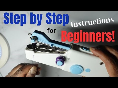 How to Operate Handheld Sewing Machine | Tutorial with Close-Ups!