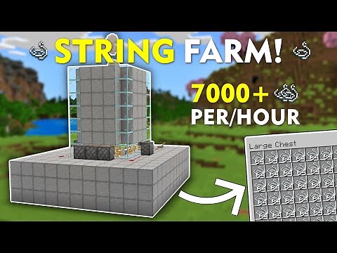 BEST STRING FARM Tutorial in Minecraft 1.21 Bedrock!