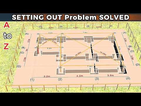 Building SETTING OUT Using Builder's SQUARE |3-4-5 METHOD