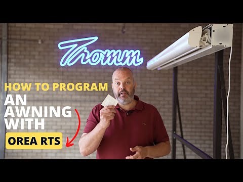 How to program the Somfy Orea RTS: setting of end limits, direction and pairing the remote.