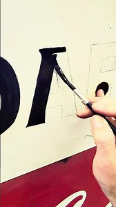 Hand Lettering on a 1959 Porcelain Coca-Cola Privledge Sign #handlettering #signwriting #cocacola