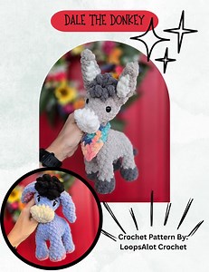 Dale the Donkey Crochet Pattern - Etsy