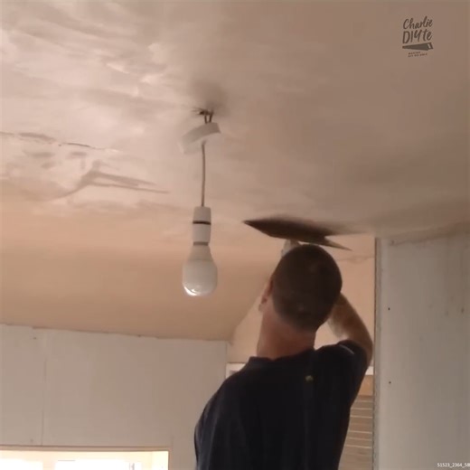 How to Plaster a Ceiling & Wall | Charlie DIYte