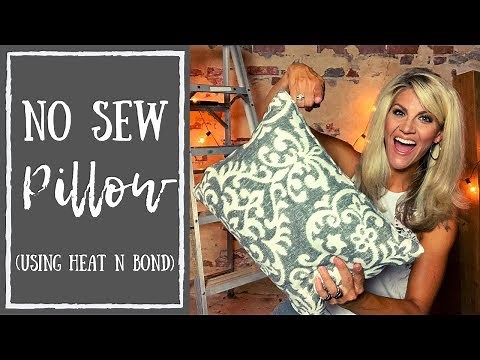 No Sew Pillow Cover Tutorial