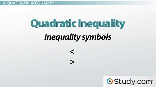 How to Solve & Graph Quadratic Inequalities