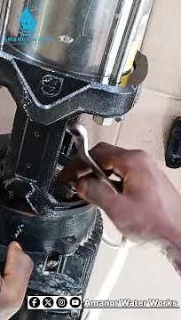 alignment of motor and pump + compressor test