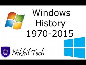 Windows History 1 To 10