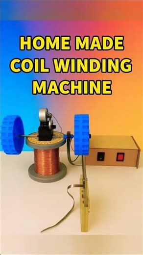 HOME MADE COIL WINDING MACHINE | DIY Electric Motor Coil Winder at Home