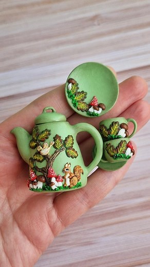 5.2K views · 140 reactions | Some new miniature teaset 﫶﫶﫶﫶 #polymerclay #fimo #fimocreations #fimoclay #cernit #miniature #miniatures #dollhouse #dolls #dollhouseminiatures #мініатюра #полімернаглина #мініатюри #sweetminidollhouse #craft #art | Sweetminidollhouse | Facebook