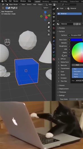 Blender Shortcut Every 3D Artist Should Know! With CTRL L → Link/Transfer Data, you can instantly link materials, UVs, modifiers, animation data, and more, no need to repeat the same steps over and over. ⏳🔥 🎨 Perfect for boosting speed and efficiency in your projects. 👉 Follow for more Blender hacks! #3d #3danimation #blender #blender3d #jaggustudio | Jaggu Studio