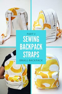 Tutorial on sewing backpack straps, Small Backpack: Part 2 | So Sew Easy