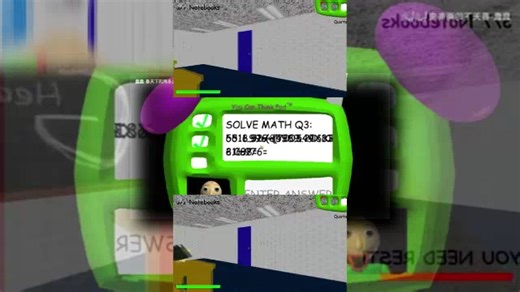 蠢蠢玩Baldi's Basics 但是scan