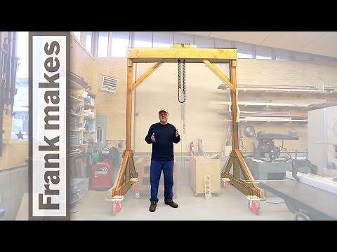 Wooden Gantry Crane