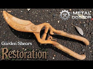 Satisfying Rusted Tool Restoration (No Talking) - Garden Shears