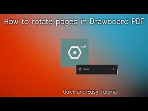 Drawboard PDF how to ROTATE PAGES: Quick and Easy Tutorial *Updated
