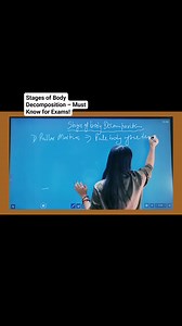 Stages of body decomposition made super easy! A must-know topic for forensic nursing & competitive exams. Save & revise before your exam! 🧠📚 Follow @NursingTechJyoti for more high-yield content.”#BodyDecomposition #ForensicNursing #NursingNotes #NursingStudents #ExamPreparation #HighYieldFacts #NorcetPrep #PGIMERPrep #GMCHPrep #ForensicScience #MustKnowForExam #NursingReels #StudyReels #NursingTechJyoti | Nursing Tech Jyoti