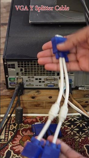 How to split VGA port into two monitors how to run two monitors on one computer via VGA