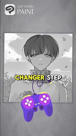 how to color with GRAYSCALE in Clip Studio Paint #drawing #digitalart #ad #clipstudiopaint