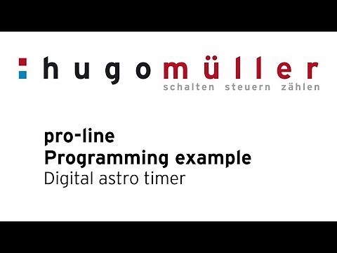 pro-line - Programming example digital astro timer