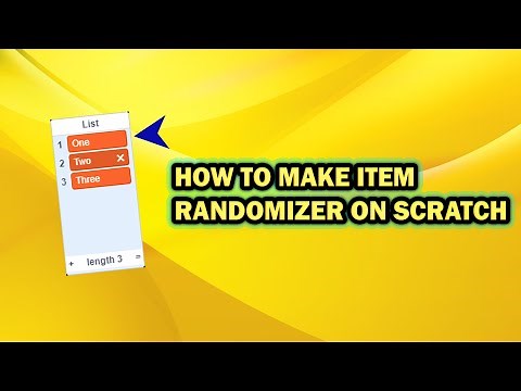 How to MAKE ITEM RANDOMIZER ON SCRATCH 2020