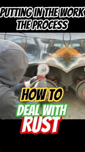 DIY Rust removal process Car rust repair #automobile #mechanic #howto