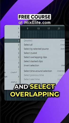Delete Overlapping Clips & Patterns #shorts