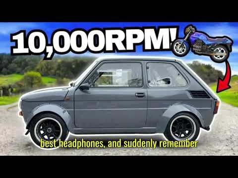 Unbelievable BMW Motorcycle Engine Swap Turns a Fiat 126 Into a Mini Supercar Beast