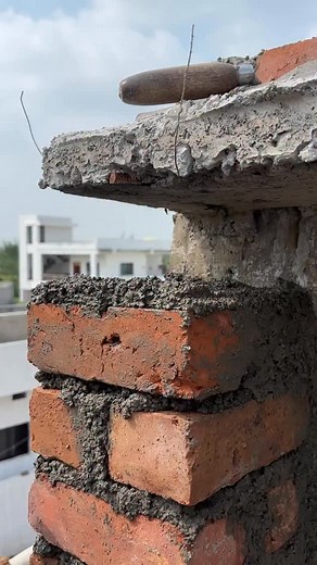 How to make 9-inch brick pillar | Build perfect