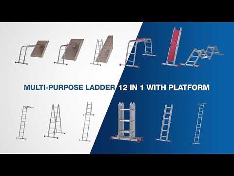 Werner Ladder UK – Multi-Purpose Ladder 12 in 1 with Platform