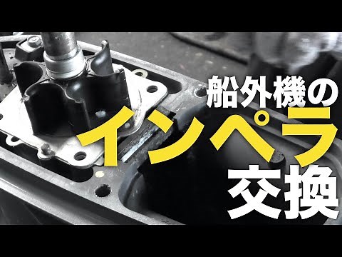 プロの整備動画。船外機のインペラ交換を撮影させて頂きました。
