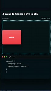 4 Easy Ways to Center a DIV in CSS | Perfect Alignment in 40 Seconds