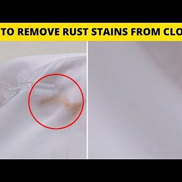 How To Remove Rust Stains From Clothes with Vinegar - Cleaning Hacks
