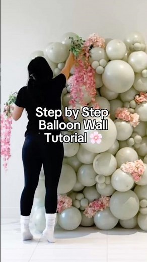 Step-by-Step Balloon Wall Tutorial | Easy Balloon Backdrop for Any Event 🌸