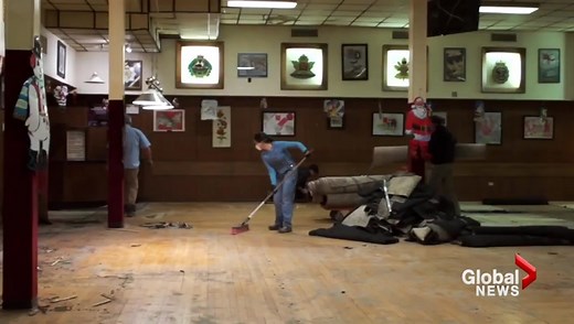 Stampede volunteers give century-old Legion in Calgary a new look - Calgary | Globalnews.ca