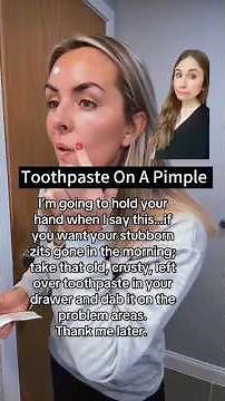 Toothpaste On A Pimple #dermreacts