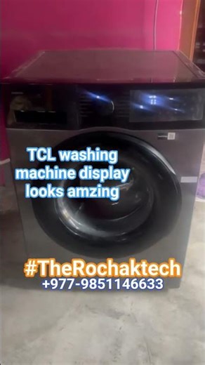 TCL washing machine display looks amzing #therochaktech #repairtricks #repair