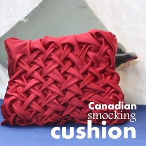 How to make : Canadian Smocking Cushion Print Template Here : https://goo.gl/B3oaOk Full video :https://goo.gl/ajR6Sv Watch more : https://goo.gl/zMcfSz | Art All The Way