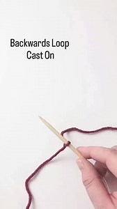 61K views · 279 reactions | To make a backwards loop cast on, just loop the working yarn around your thumb and insert your needle into it from the back. One of my favorite uses for this cast on is when I need to cast on stitches in the middle of a row, like for a button hole or a pocket. Save this post to give this cast on a try! | Twice Sheared Sheep | Facebook