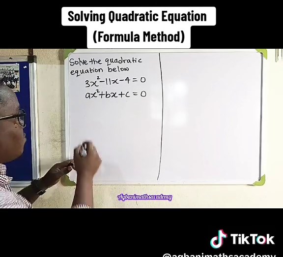 Solving Quadratic Equations with the Formula Method